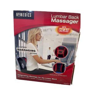 Homedic 2 speed heated lumbar back massage new in open box SKU 3829